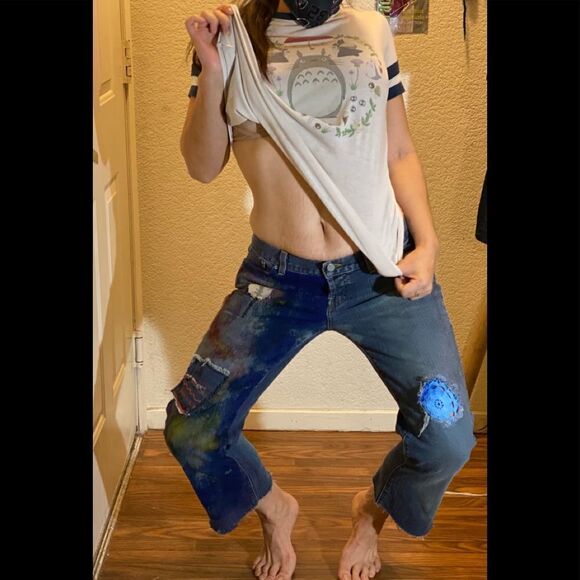 Lucky Brand Women’s Wearable art Jeans Sz 8 - Picture 10 of 10